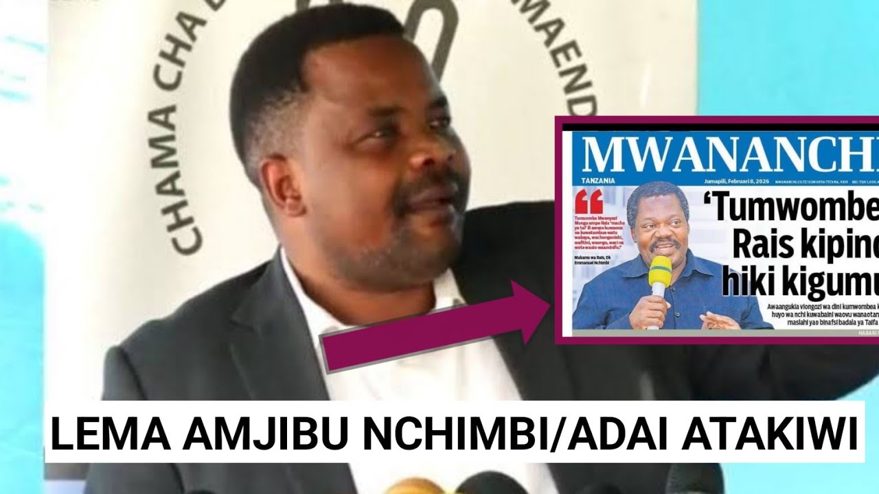SIKIA JIBU LA GODBLESS LEMA BAADA YA NCHIMBI KUWATAKA WATANZANIA WAMUOMBEE RAIS.