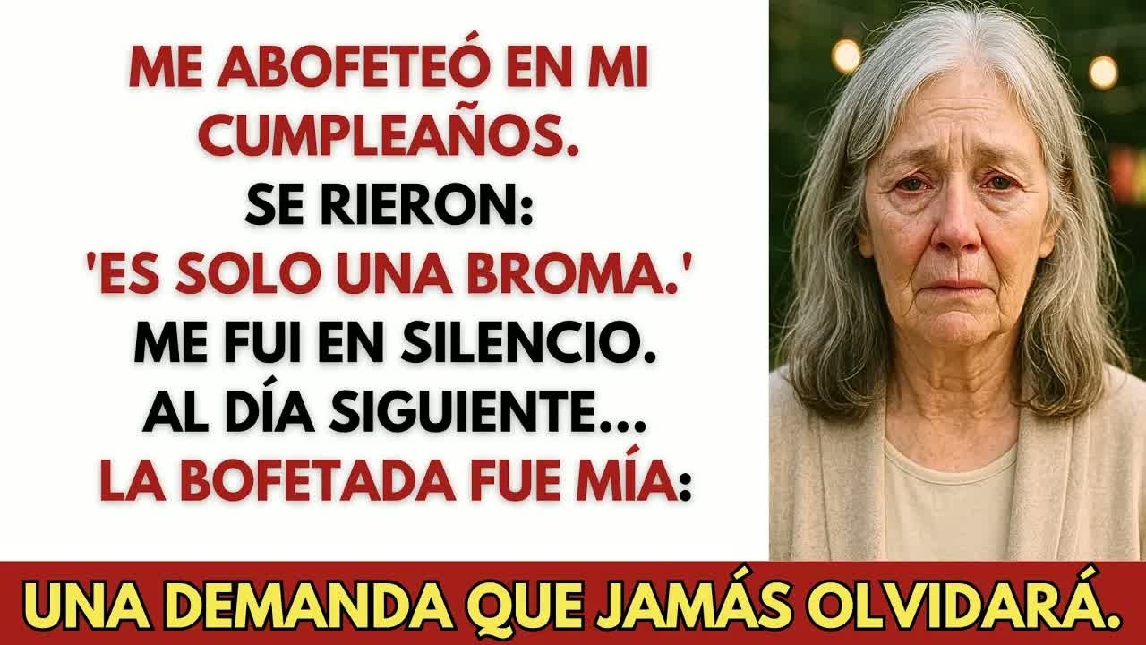 Mi nieto me abofeteó en mi cumpleaños… al día siguiente, le llegó la demanda