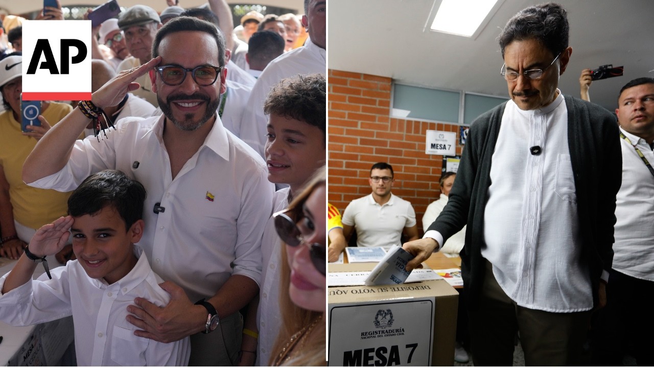 Colombia's presidential candidates vote in first round of elections