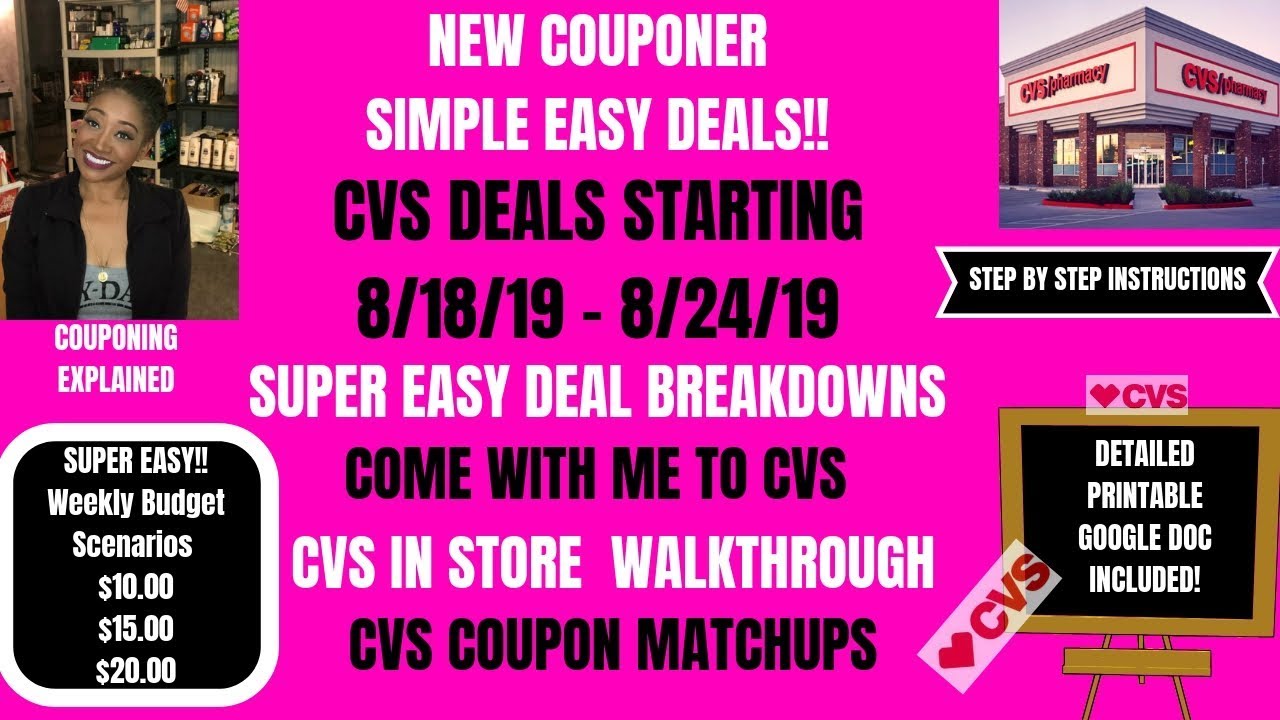 VERY EASY NEW TO COUPONS CVS DEALS STARTING 8/18/19|COUPON MATCHUPS DEAL BREAKDOWNS|COME WITH ME&hearts;️
