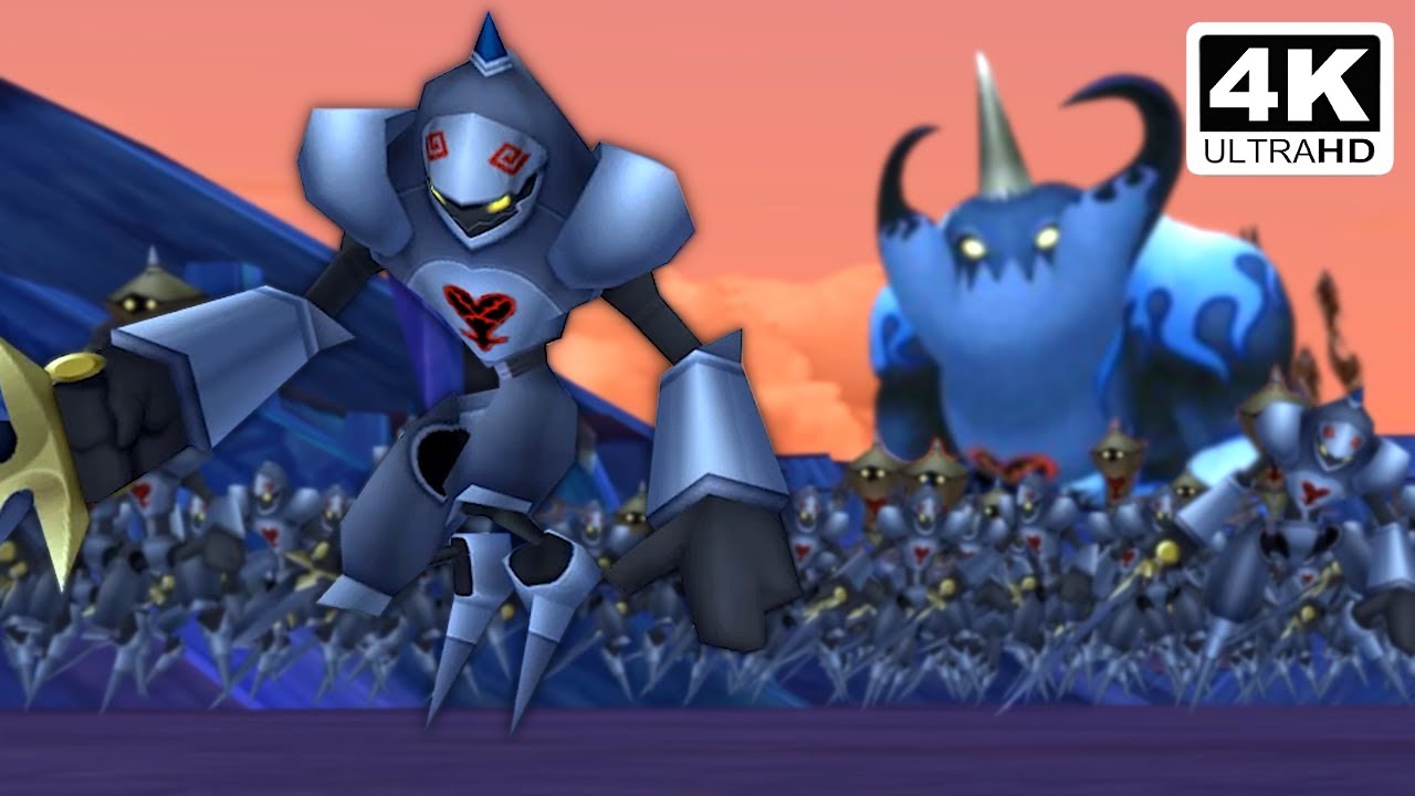 Kingdom Hearts 2 Final Mix PC - 1000 Heartless Battle (4K)