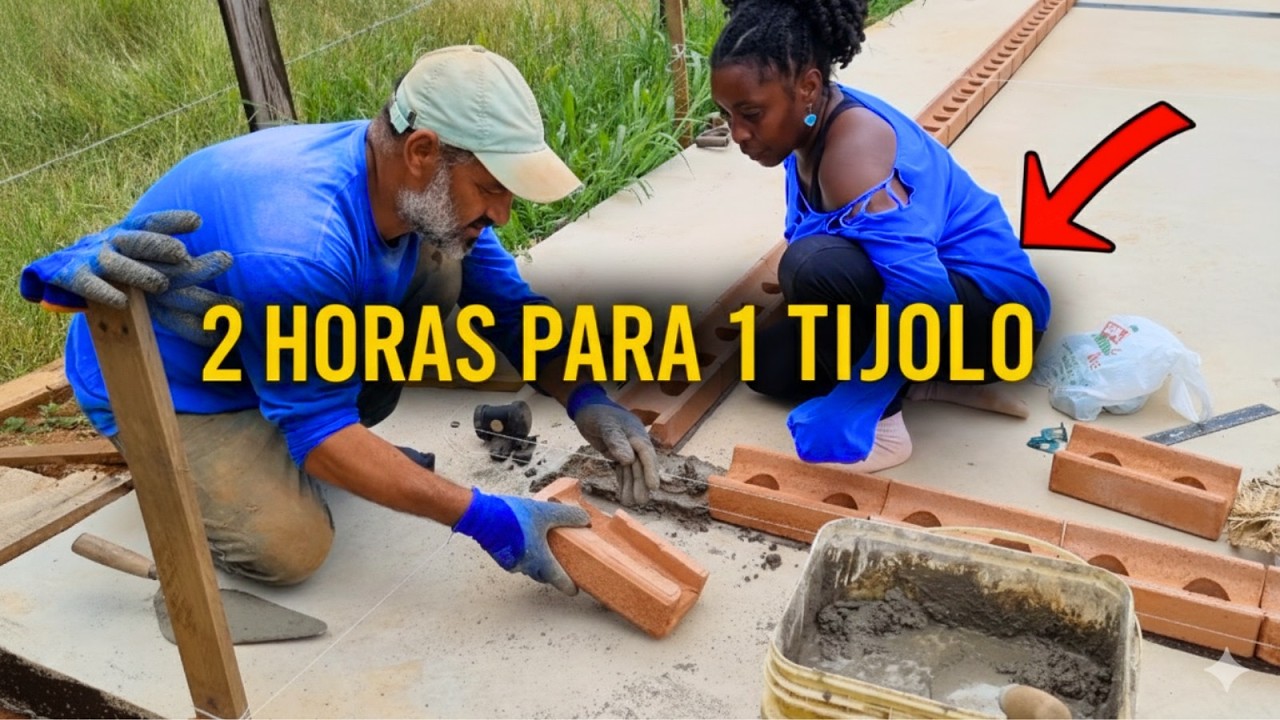 2 HORAS PARA 1 ÚNICO TIJOLO: Sabíamos que não seria fácil!