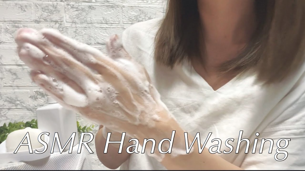 【ASMR】手洗い 石鹸と水の音 Hand Washing 【オノマトペ／囁き声／音フェチ／whisper ing】