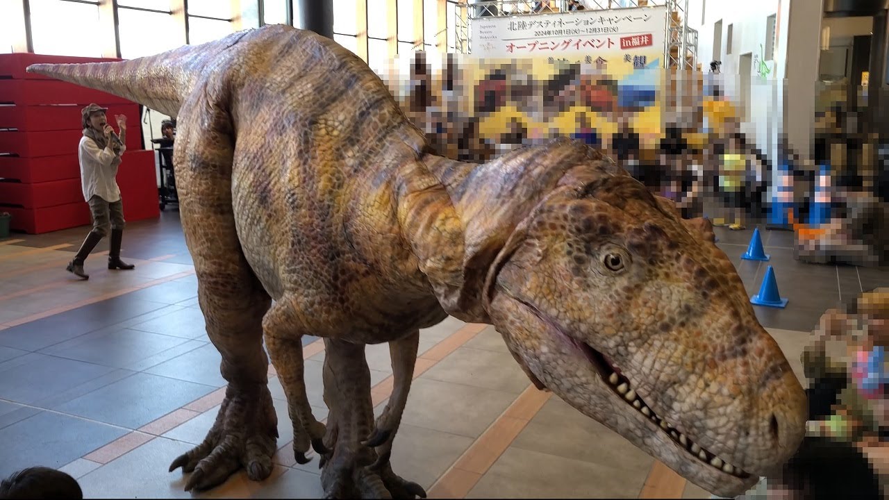 【4K】DINO-A-LIVE 北陸デスティネーションキャンペーン in JR福井駅2024／DINO-A-LIVE Hokuriku Destination Campaign in Fukui