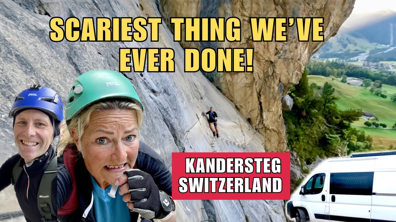 Have we gone too far this time? Kandersteg Via Ferrata - Van Life Switzerland