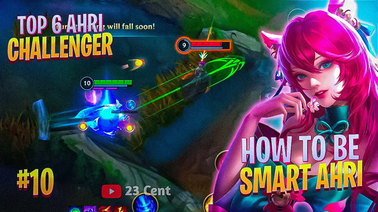 HOW TO BE SMART AHRI #10 | Top Ahri Wild Rift | Ahri Build & Runes | Full Gameplay Ahri Wild Rift