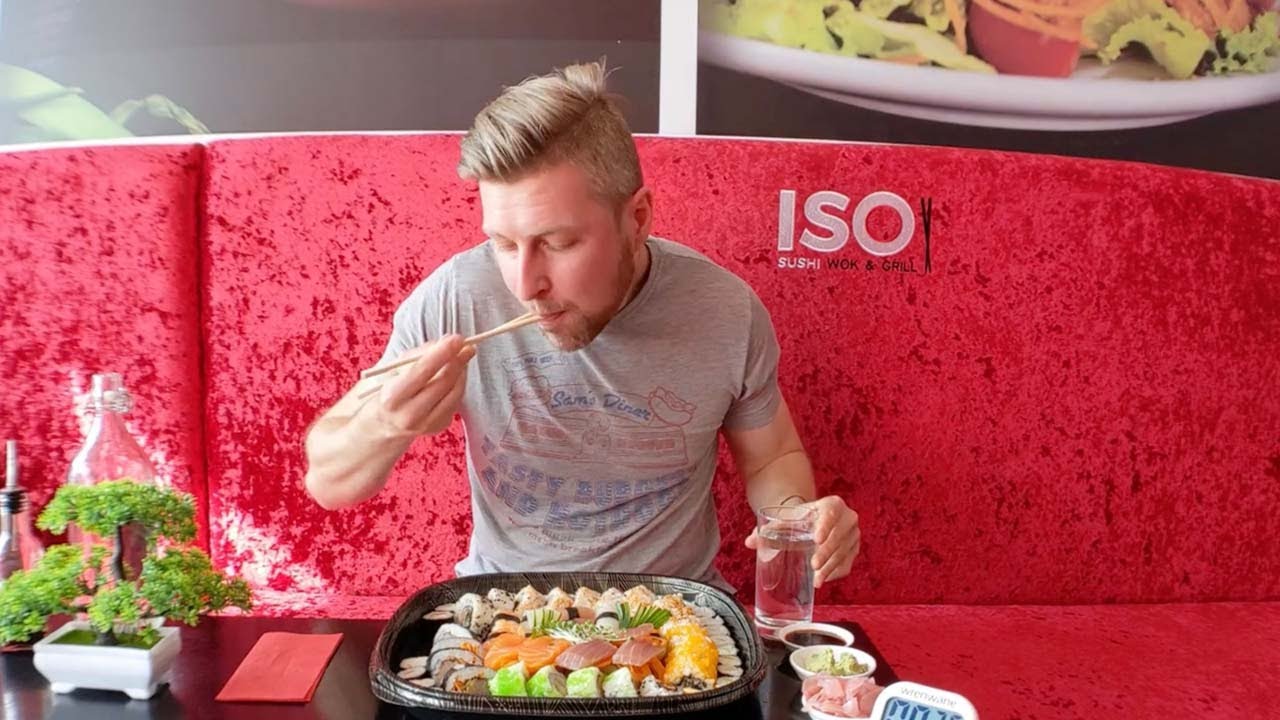 Food Fanatic Takes On 80 Piece Sushi Dish