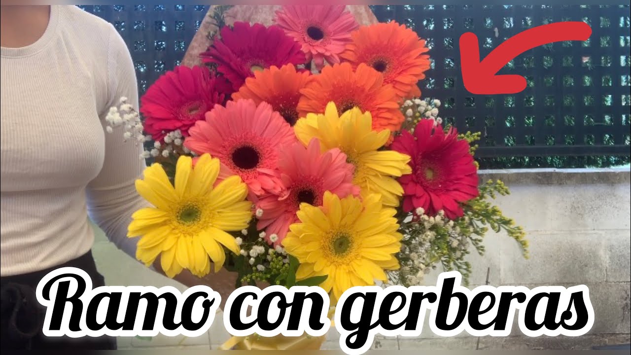 Cómo hacer un ramo de gerberas FÁCIL Y RÁPIDO