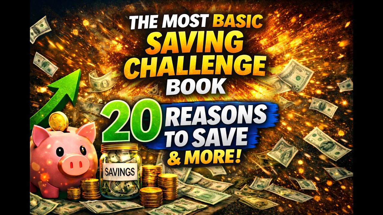 The MOST BASIC Saving Challenge Book 💰 20 Reasons to Save & Stay Motivated