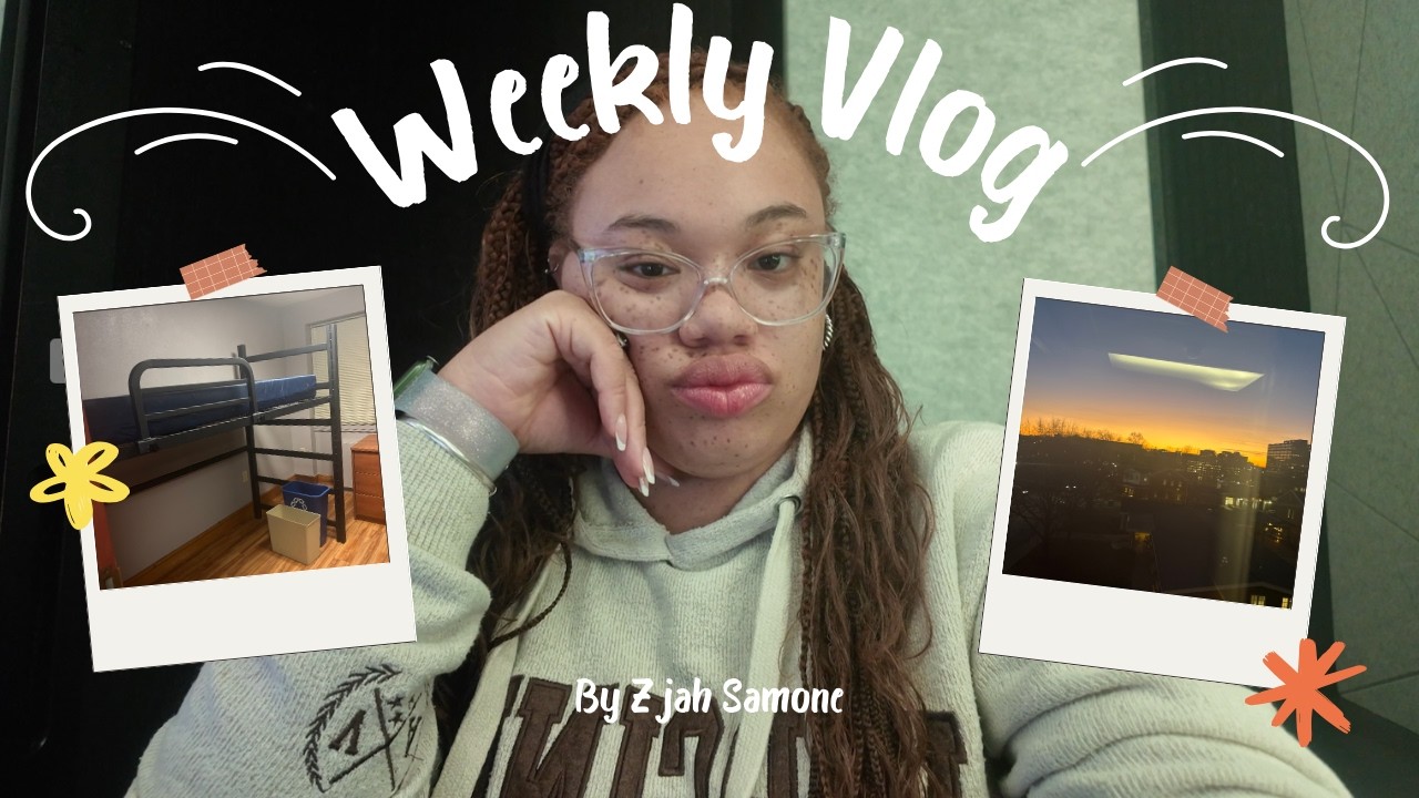 WEEKLY VLOG | moving dorms + studying + moving tips + college grocery haul + more!! | Zjah Samone