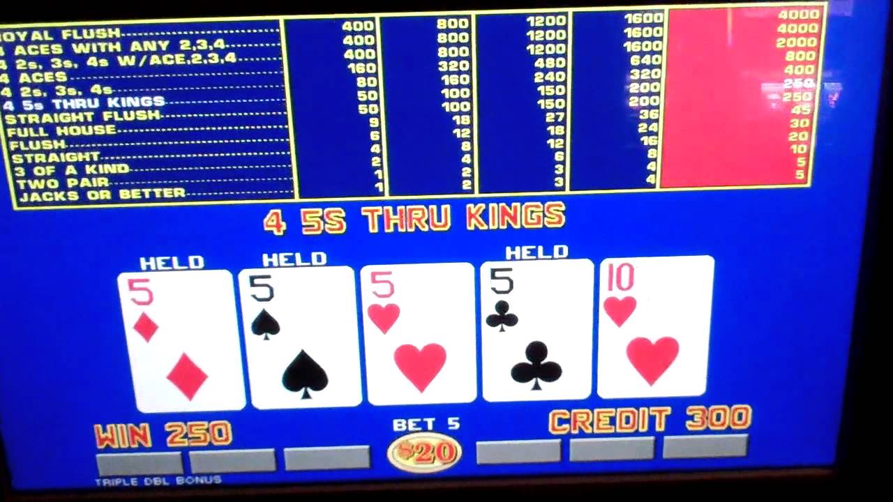 video poker jackpot