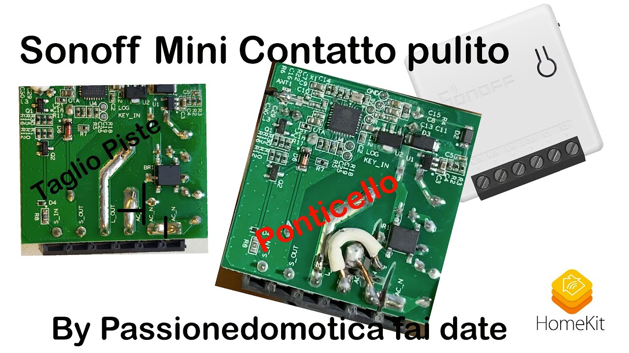 🔥Sonoff Mini modifica contatto pulito dry contact🔥
