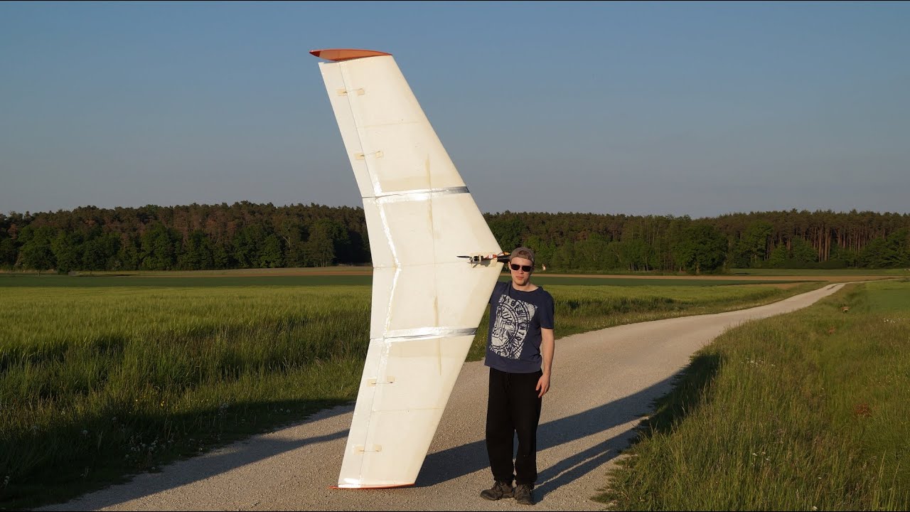 Gigaflidl 3m Spannweite der Erstflug - Nur noch ein wenig Lidl Segelflieger