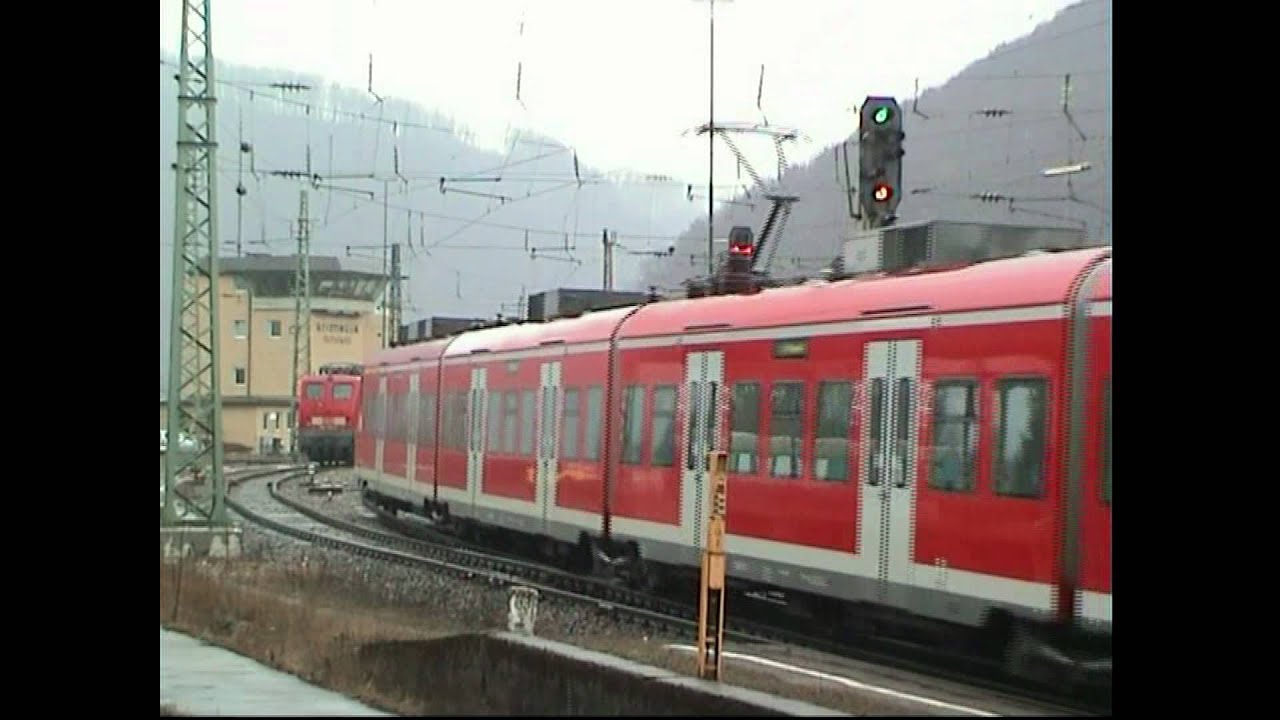 Ein typischer Novembertag 2003 am Bahnhof Geislingen/ Steige