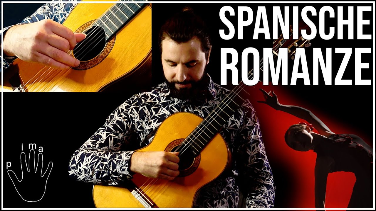 Spanische Romanze auf der Gitarre lernen - Zupfmuster und TAB Tutorial 1/2