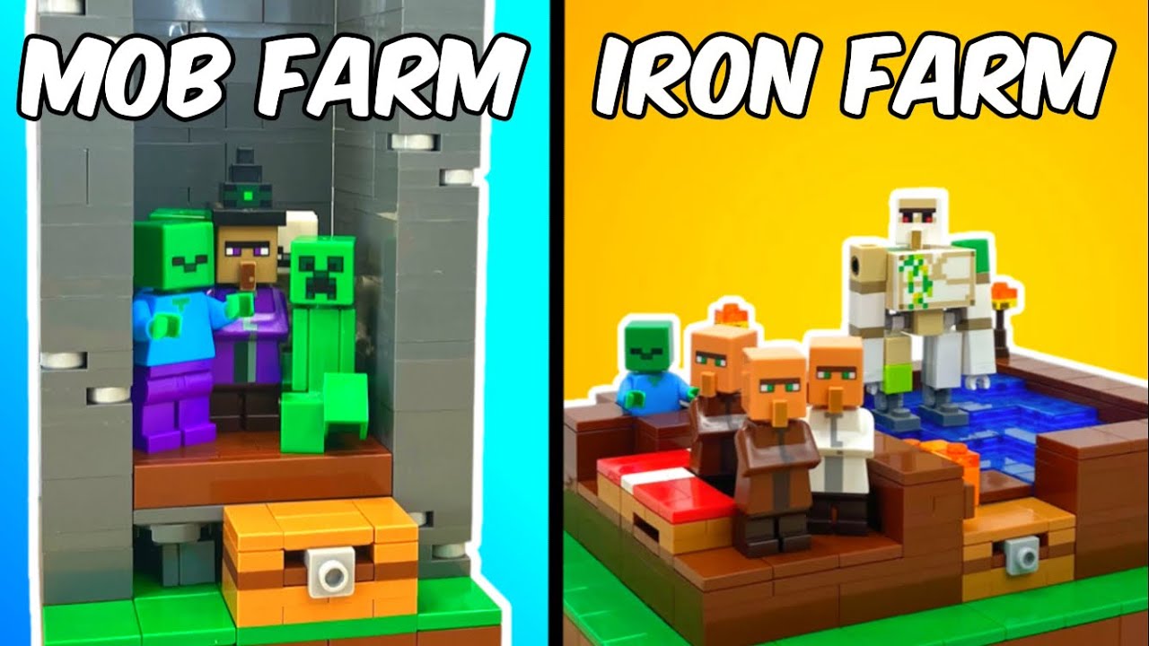 Я построил фермы LEGO Minecraft!