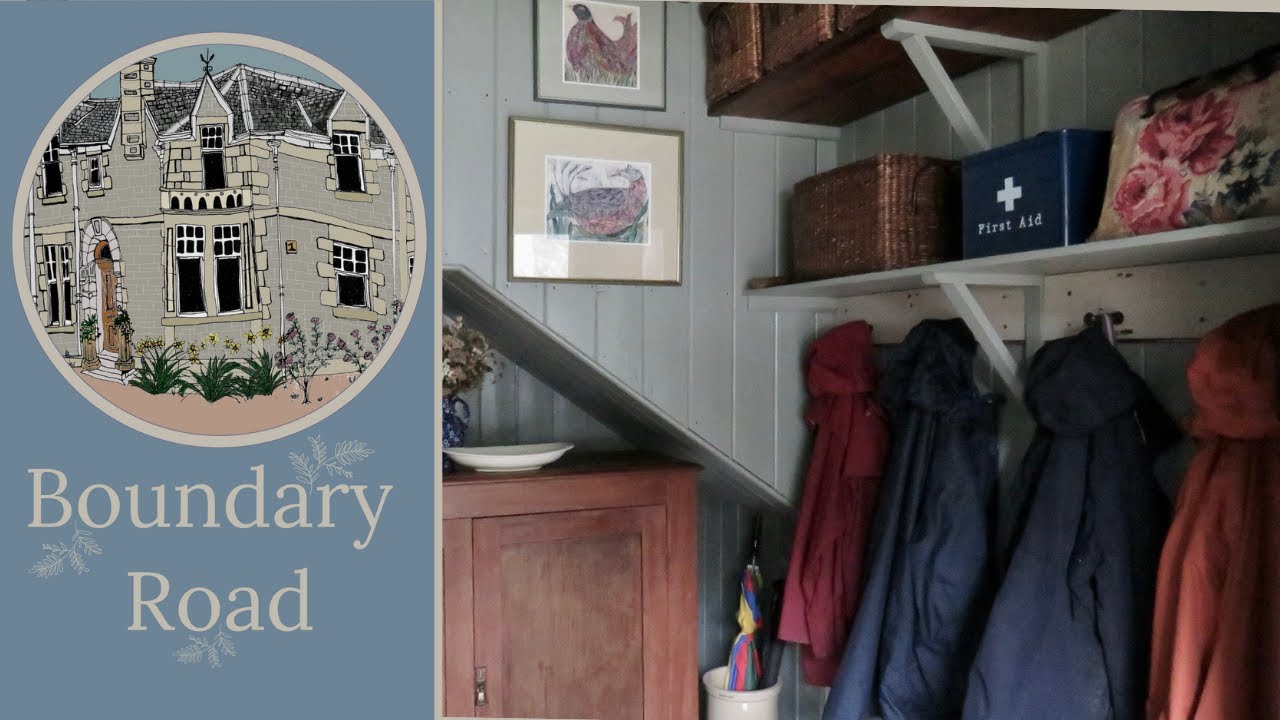 Coat Rack Storage and Organisation | English Country Style Entryway | Vintage Style | Boot Room