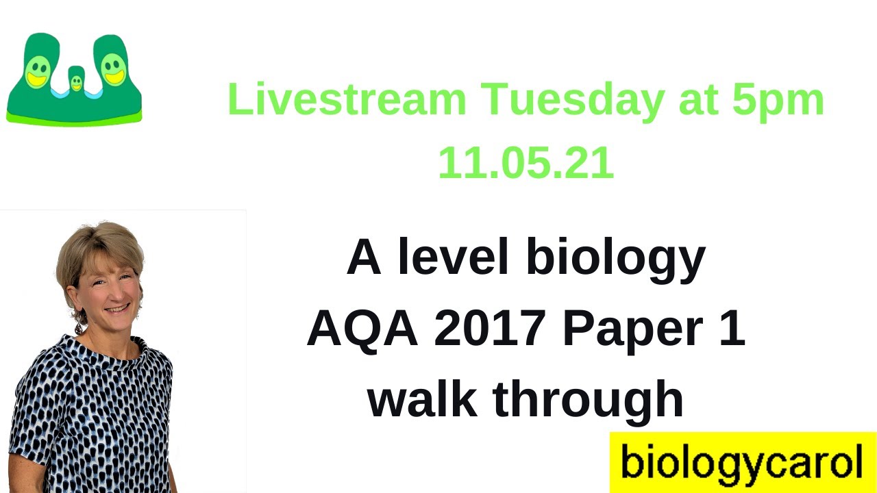 AQA 2017 A level biology Paper 1
