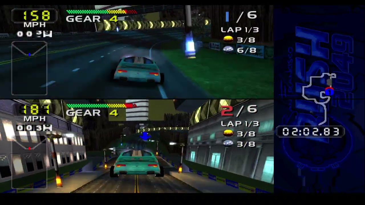 San Francisco Rush 2049. Presidio backward track race