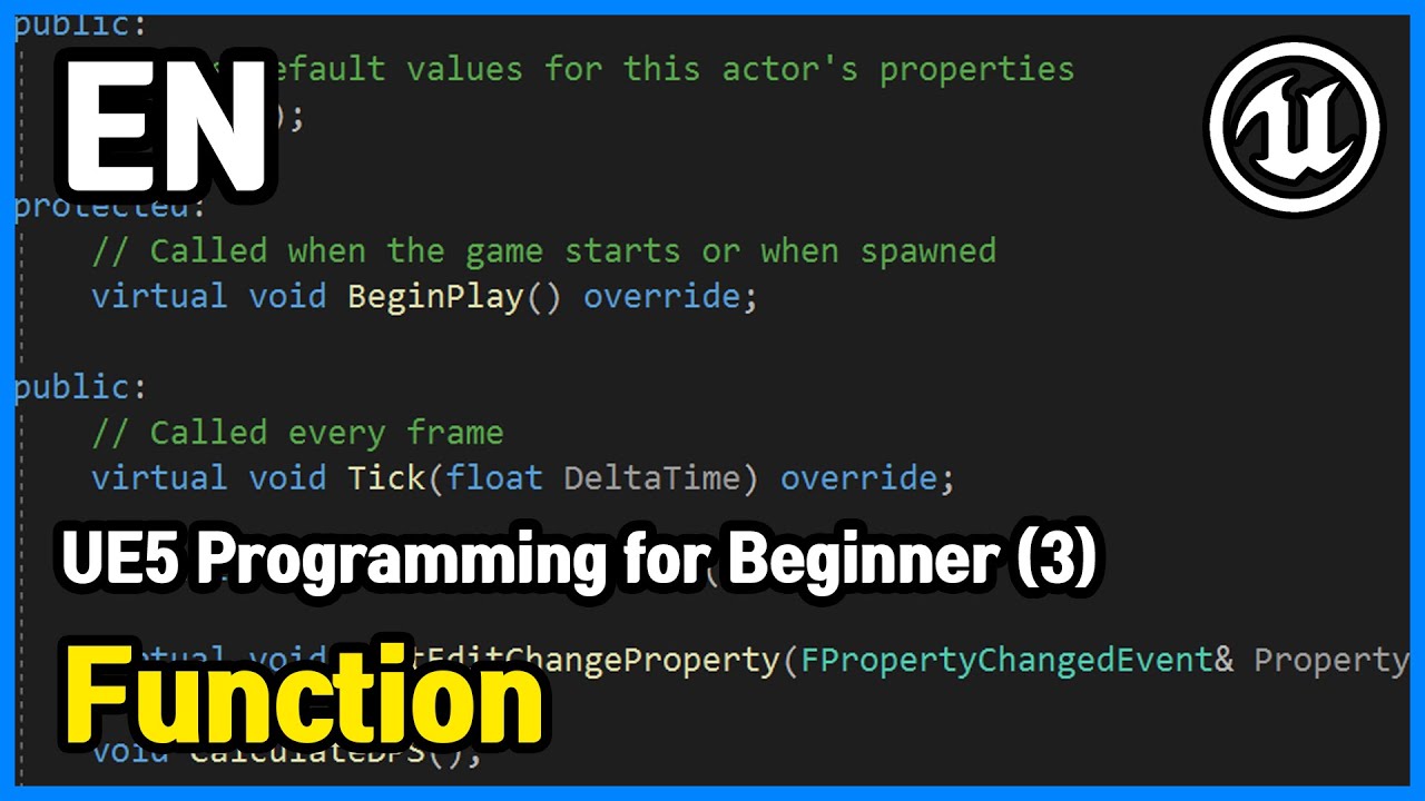 [EN] UE5 Programming for Beginner (3) - Function | UE5 [U5-P-2]