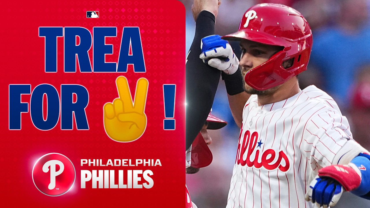 Trea Turner zdobywa DWA HOME RUNY i zalicza 5 RBI dla Phillies! ✌️🔔 | MLB Highlights