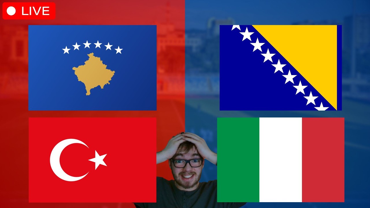 Kosovo - T&uuml;rkei / Bosnien-Herzegowina - Italien / WM-Qualifikation Playoffs Watchalong LIVE