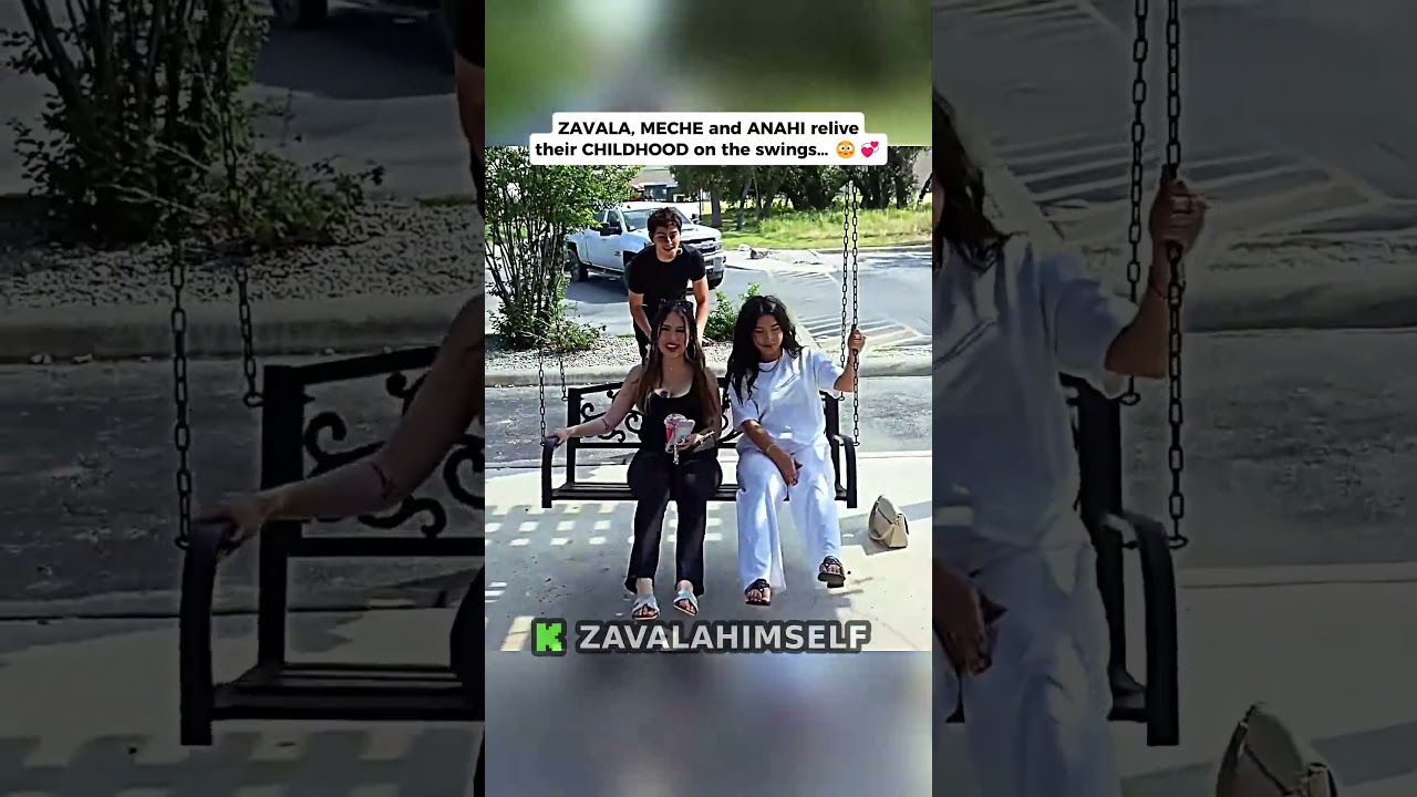 ZAVALA, MECHE and ANAHI relive their CHILDHOOD on the swings&hellip; 😳💞