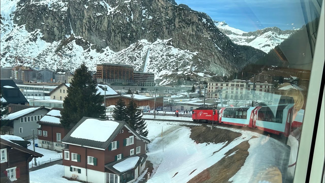The Panoramic Glacier Express Switzerland- Train Ride Through the Alps from St Moritz to Andermatt