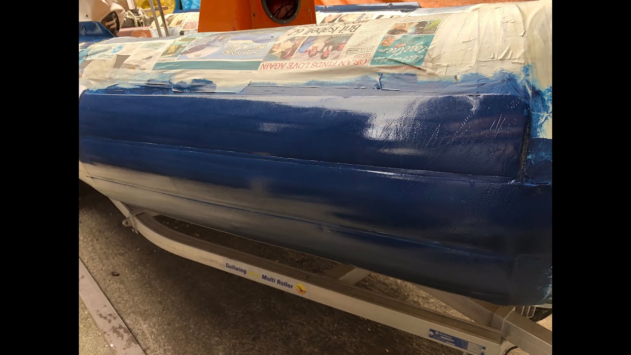Part 3 : Painting our RIB with Polymarine Flexithane Hypalon Paint