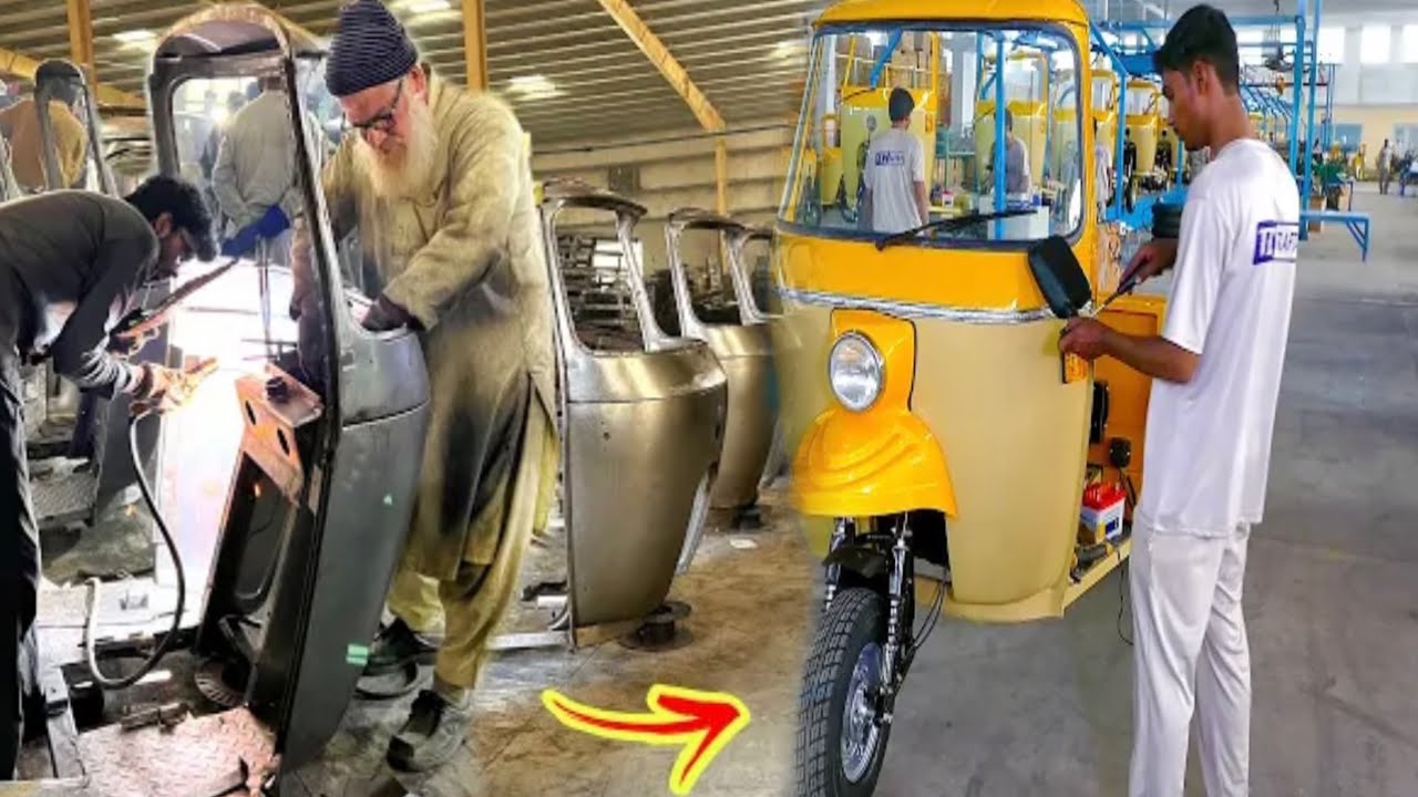 How Tez Raftar Loader Rikshaw is Made // A rickshaw factory that manufactures the best quality