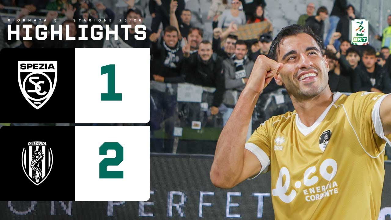 Spezia-Cesena 1-2 | FRABOTTA segna e il CAVALLUCCIO vince | HIGHLIGHTS Serie BKT