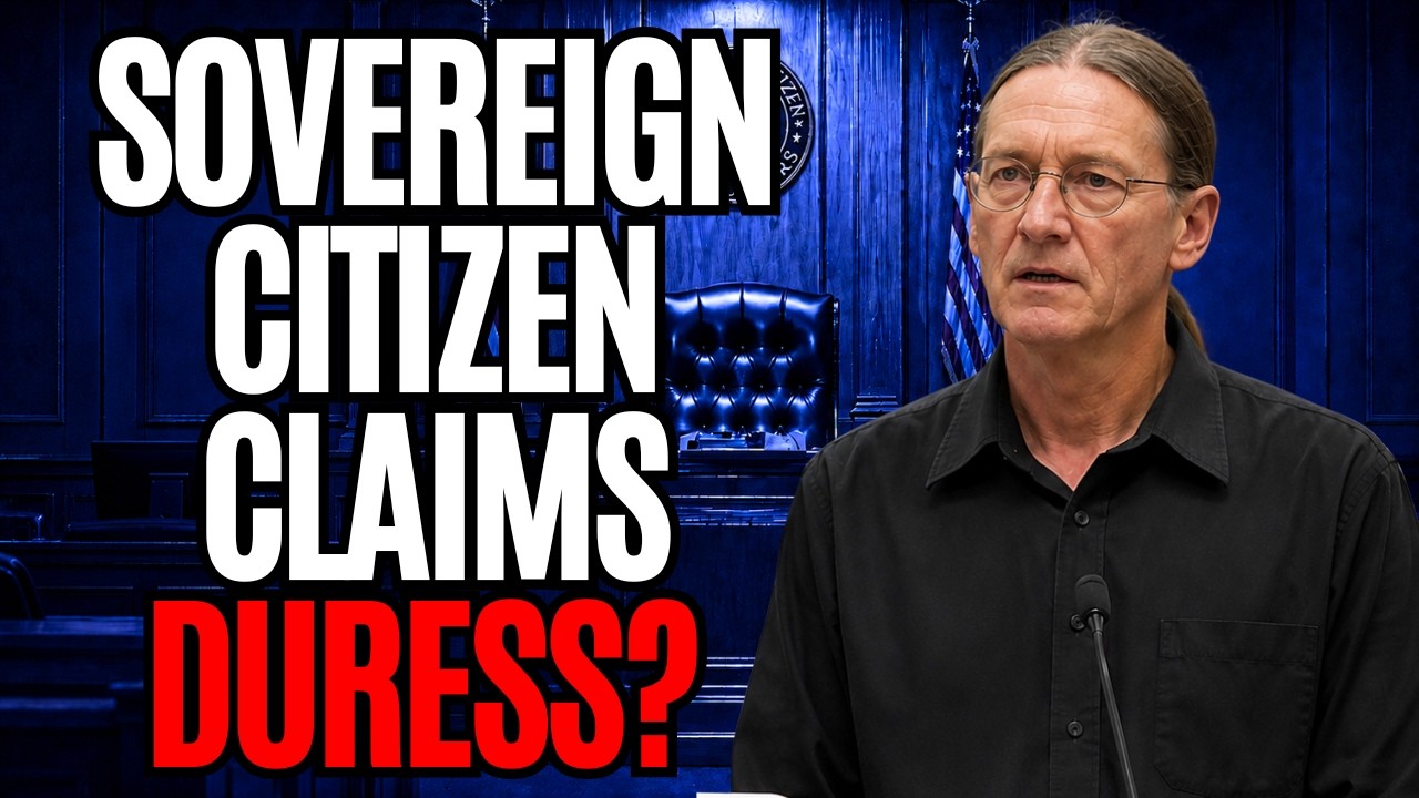 Sovereign Citizen Returns | Claims He Was Under Duress to Represent Himself!
