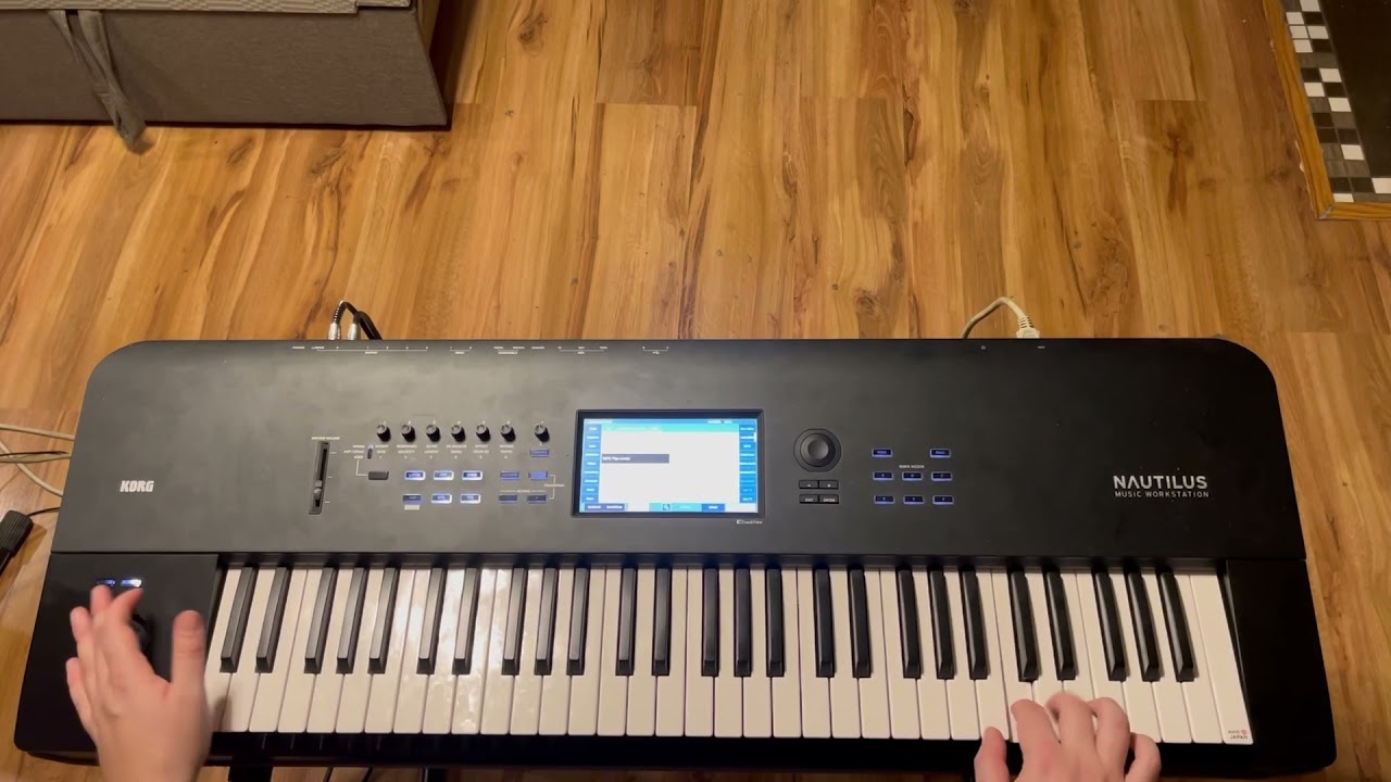 KORG NAUTILUS-My favourite presests-guitar sounds, lead sounds, grooves, brass sounds