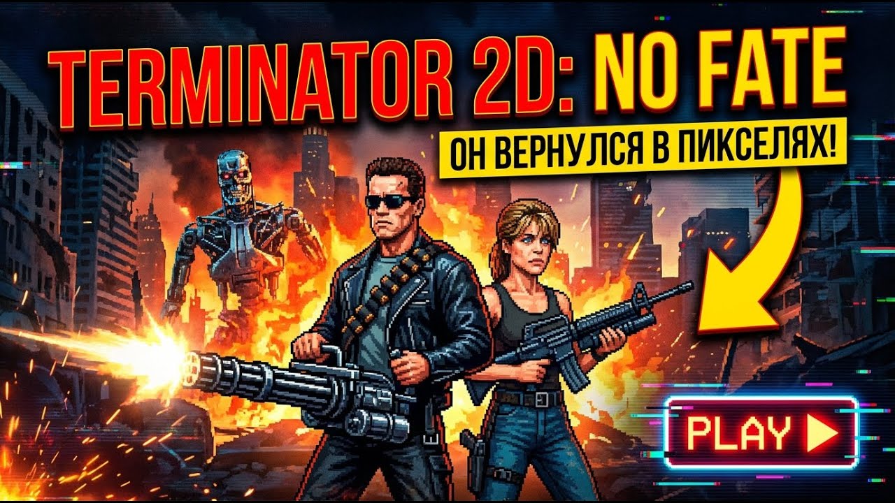 Сражение со судьбой | Полное прохождение Terminator: 2D.NO FATE (Все Концовки)