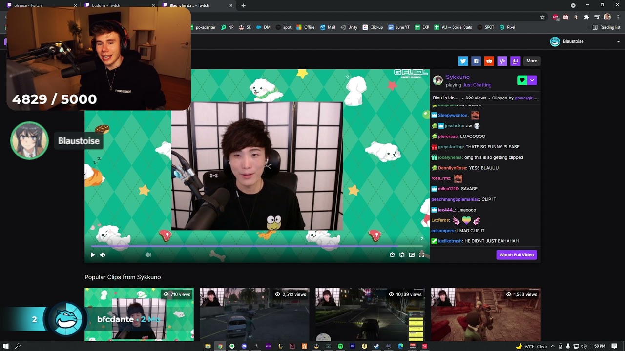 Blaustiose reacts to Sykkuno calling him cringe