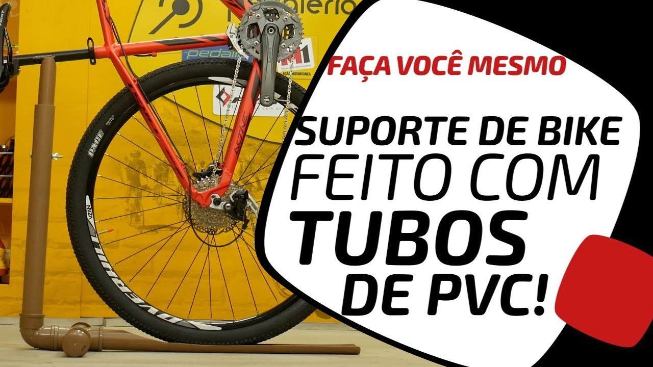 Faça você mesmo um suporte de bike em PVC. Pedaleria