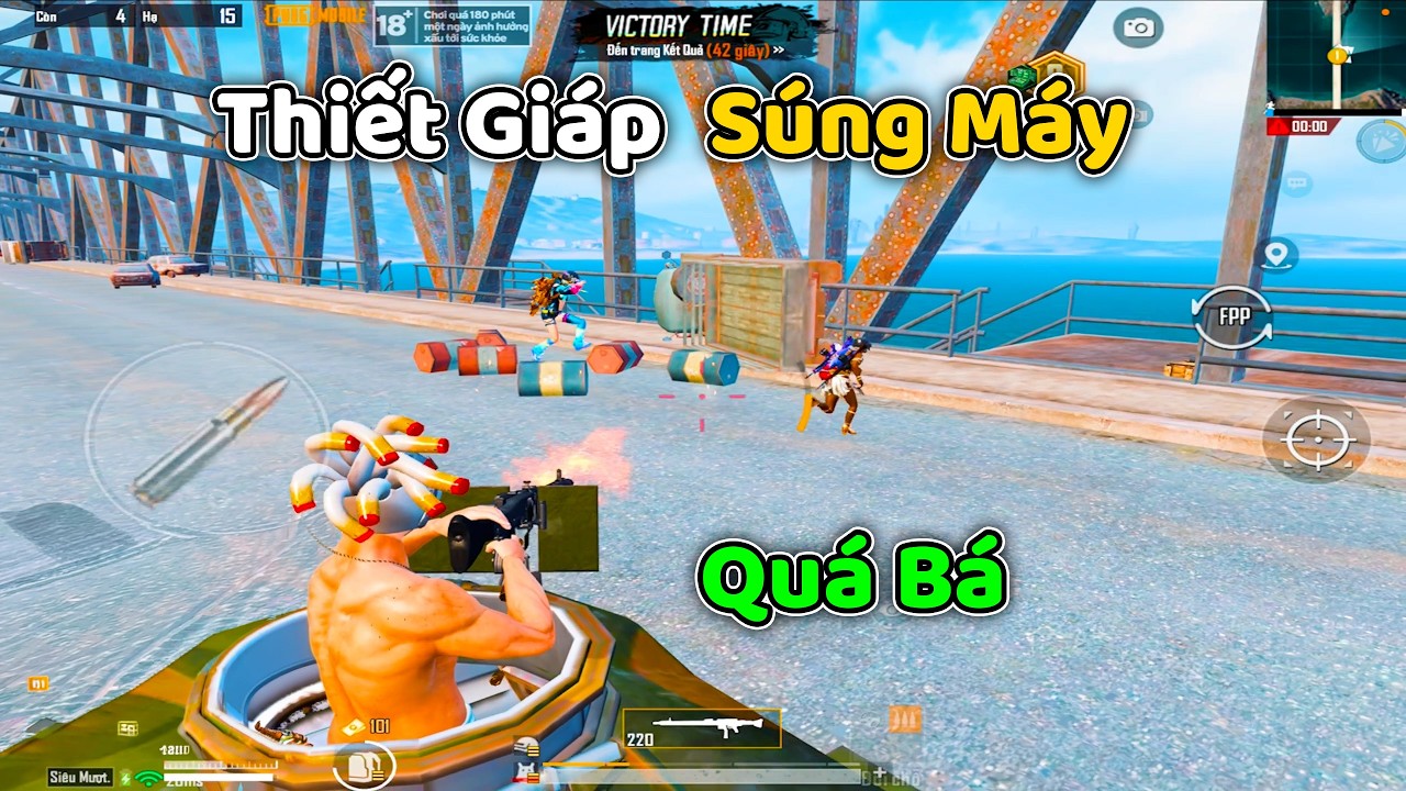 PUBG Mobile | XE THIẾT GIÁP PHIÊN BẢN MỚI GẮN SÚNG MÁY THÔNG CẦU