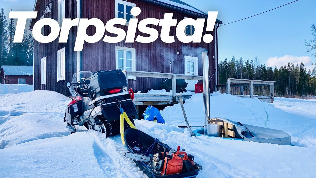 Huggning, badtunna, skoterkörning, finväder, matlagning ute - Påsk med torpsista!