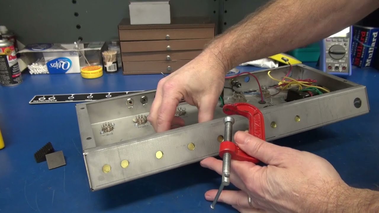 How to make a Fender vintage tube Guitar amp Brass ground Plate Upgrade your kit, less noise Hum