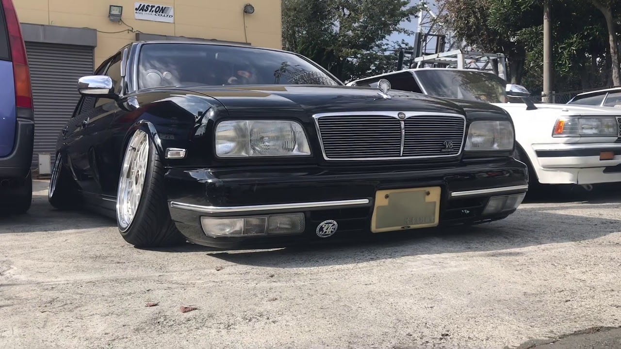 (有) 車高短興業 JAST.ON  須田くんの極低 シャコタン Y32 シーマ &70〜80年代街道レーサーの集い(o^^o)　#ジャストオン