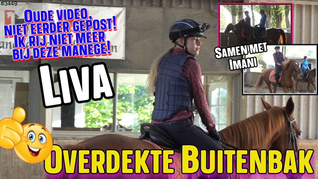 PaardRijden op LIVA. Lekker in de OVERDEKTE Buitenbak. Oude video van Okt 2023. #paardrijden  #3449
