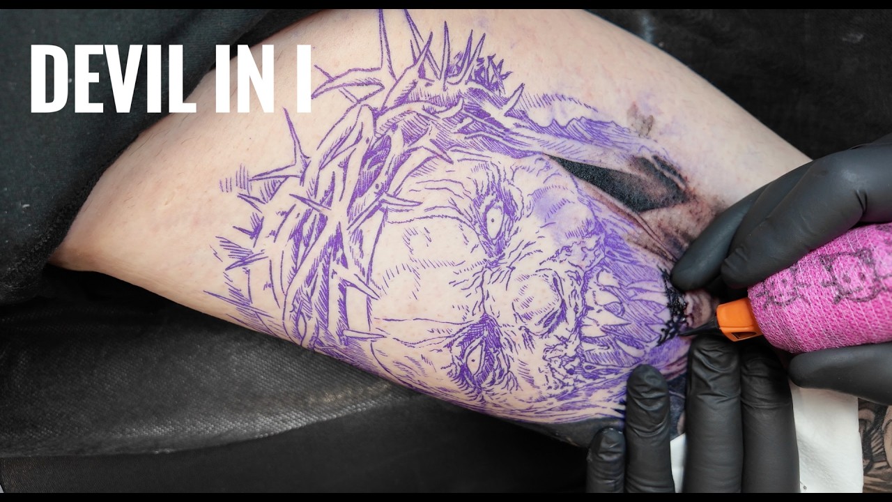 Horror Black and Grey TATTOO