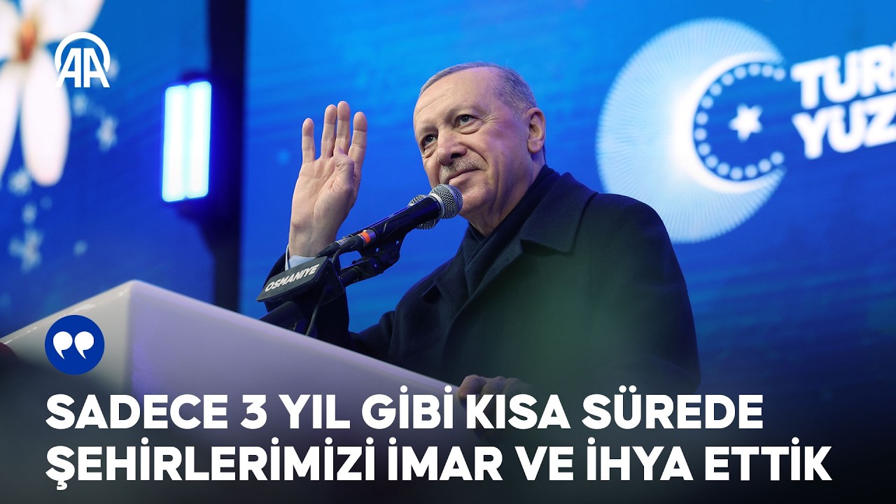 Cumhurbaşkanı Erdoğan konuşuyor