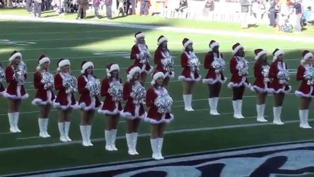 New England Patriot Cheerleaders Christmas