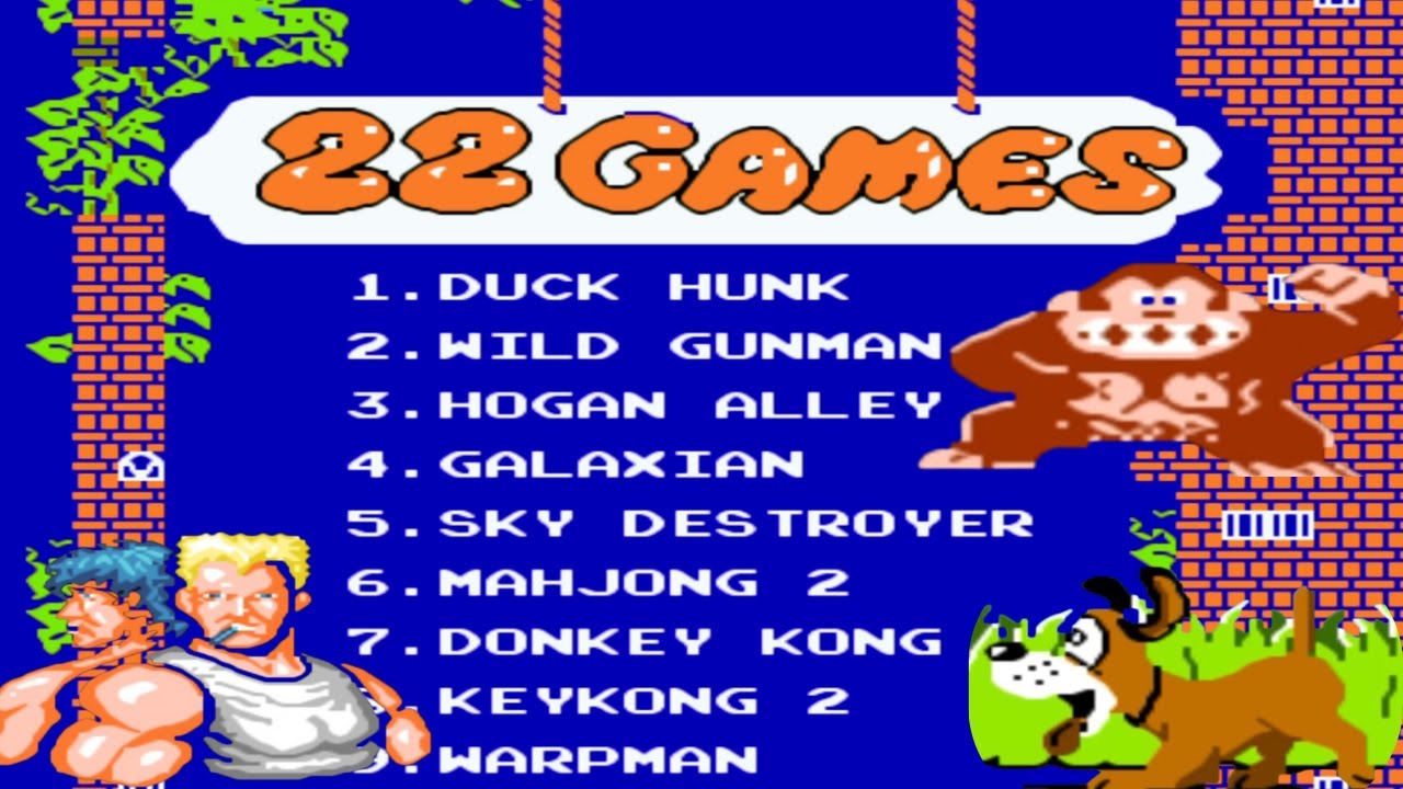 NES 22 in 1 Gameplay: All 22 Classic Games Played