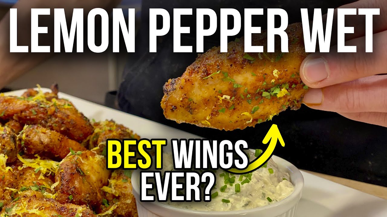 AMAZING Chicken Wings In The Oven! | Lemon Pepper Wet Wings Recipe