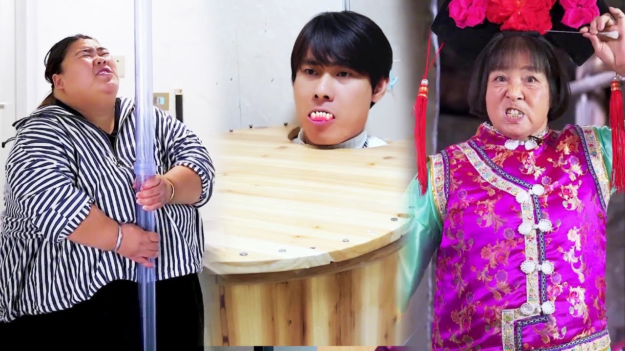 The genius son broke the bucket and went on a date with a fat girl, and was beaten up by his mother!