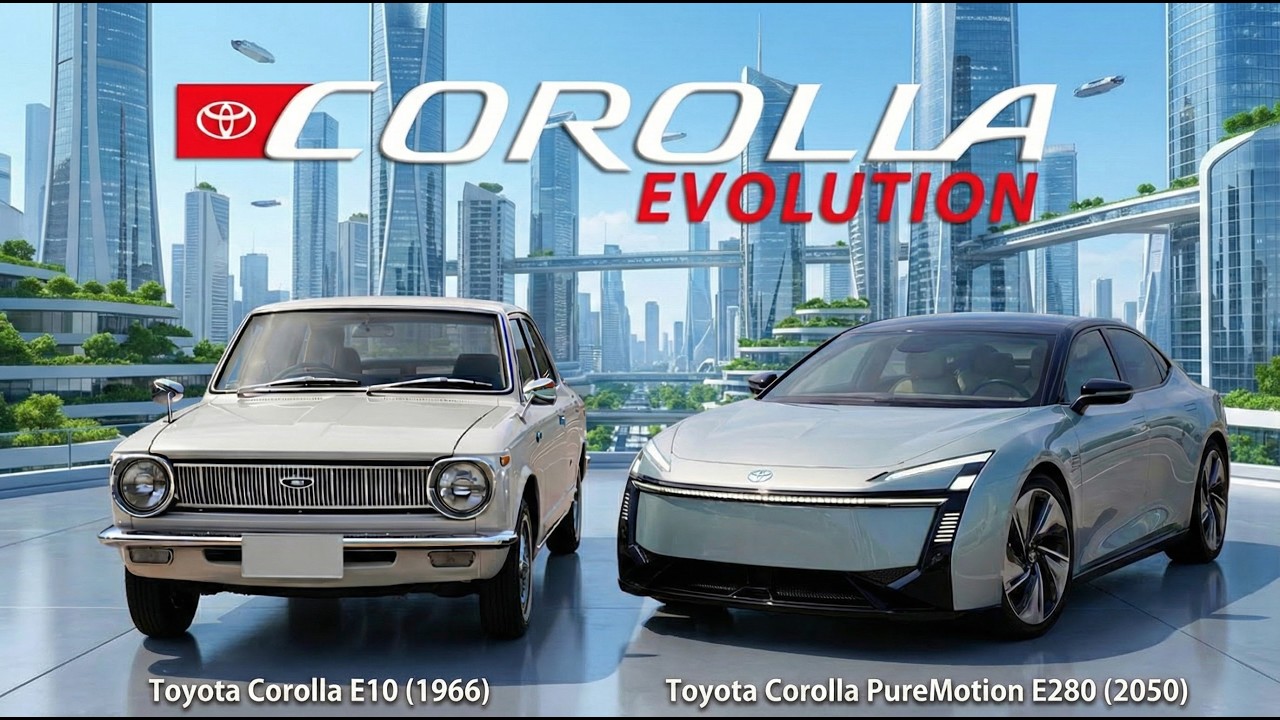 Toyota Corolla 1966 to 2050 Evolution