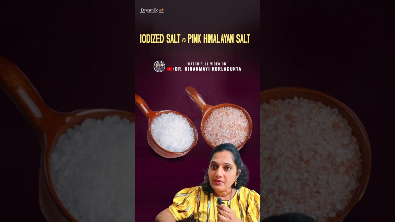 Which Salt is Better for Thyroid? | Dr. Kiranmayi Korlagunta #ytshorts #pinksalt #himalayansalt
