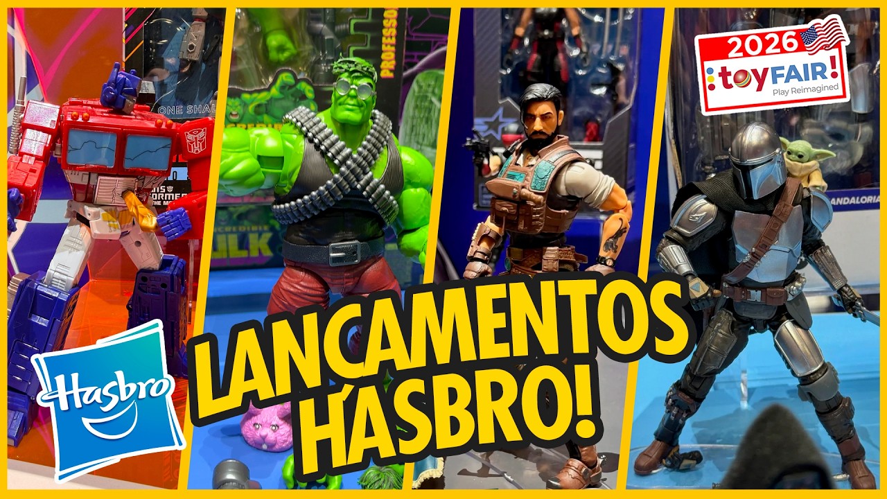 Hasbro NY Toy Fair 2026 | Novidades Marvel Legends, Star Wars, Transformers e GiJoe | 4K Booth Tour